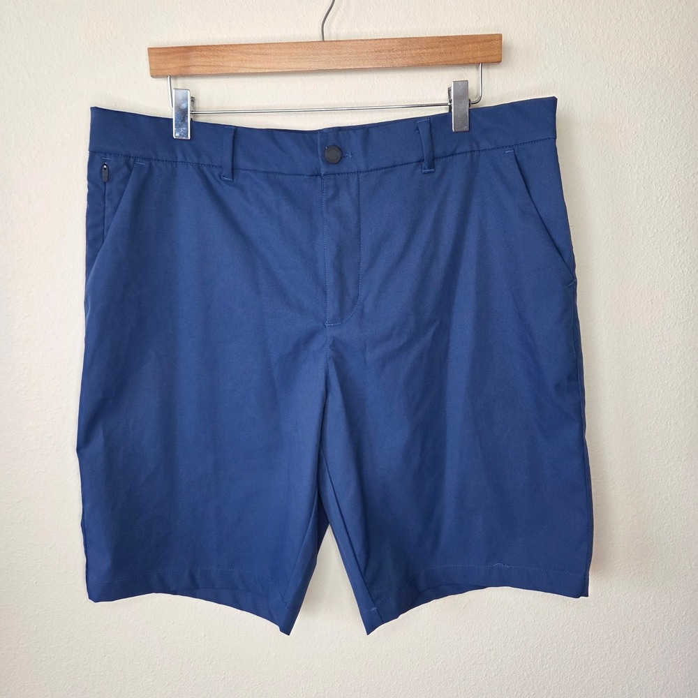 32 Degrees Cool Mens Stretch Performance‎ Shorts Navy Blue Size 36 Golf Active